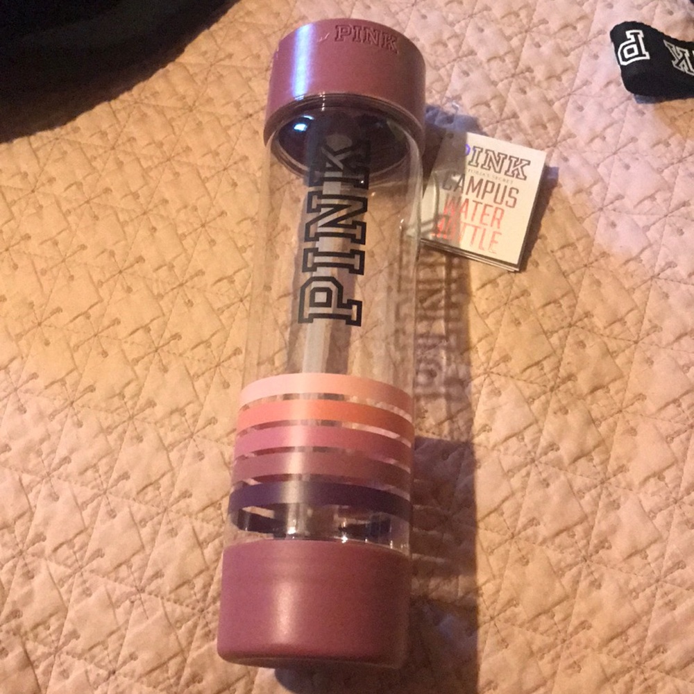 Pink campus water bottle